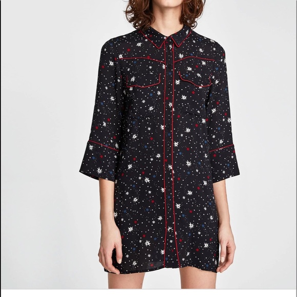 Zara Star Mini Dress - Picture 1 of 7